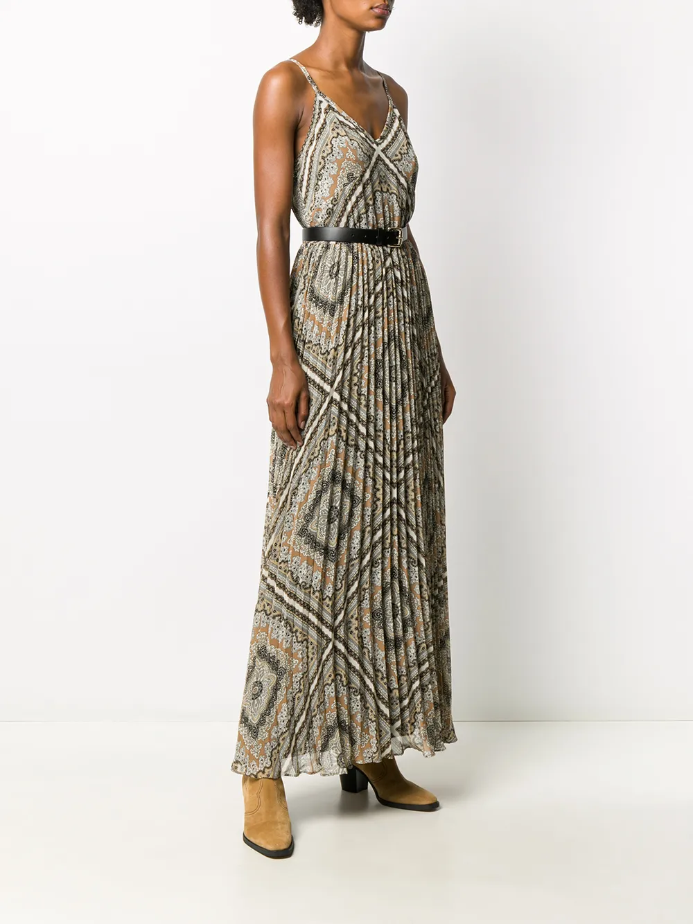 Michael Kors Jurk met geometrische print Beige