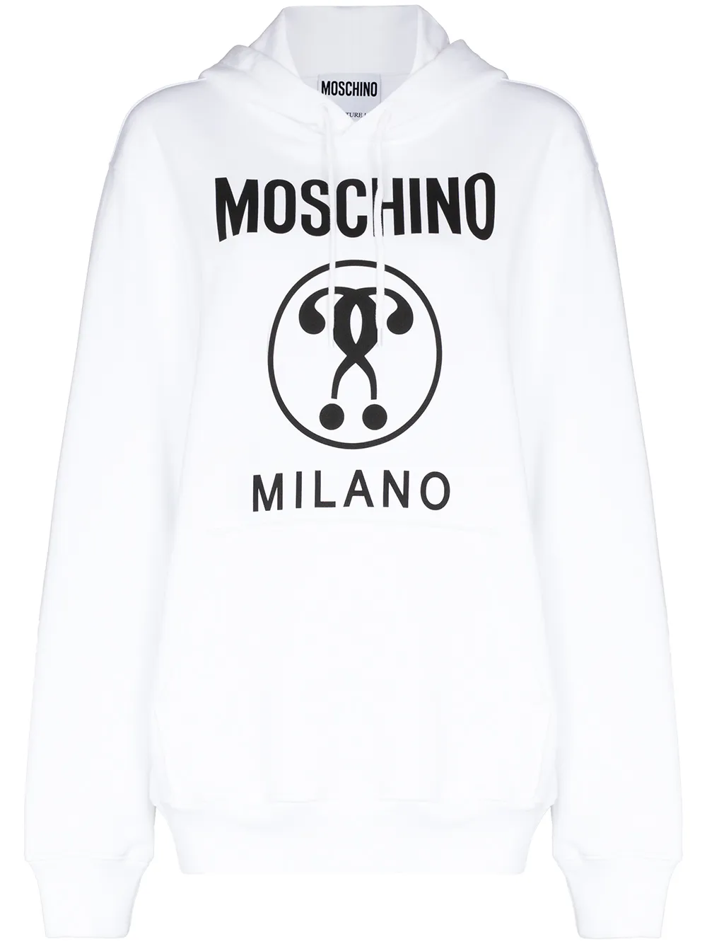 фото Moschino худи с принтом double question mark