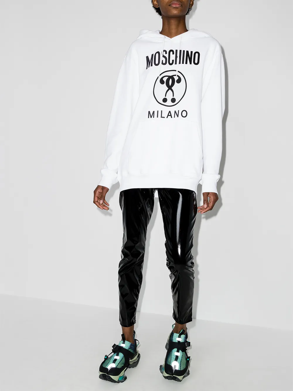 фото Moschino худи с принтом double question mark