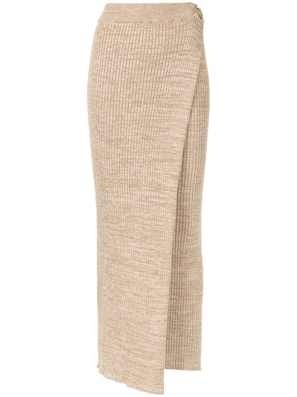 mid length knit skirts