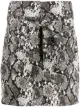 Image 1 of The Attico snakeskin print mini skirt