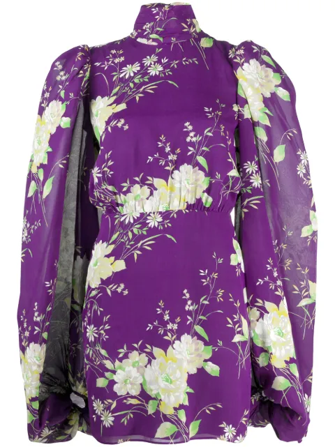 The Attico 'Gobi' Minikleid mit Blumen-Print