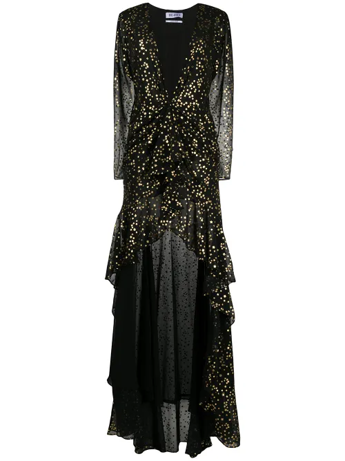 Robe imprimée à ourlet asymétrique - The Attico - Modalova