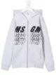 Image 1 of Msgm Kids graphic logo hoodie