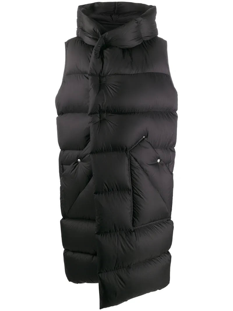 Click to view more detailed imagery on our partner's website Rick Owens Women's Sleeveless Down Puffer Liner In Black