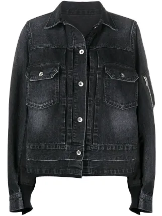 Sacai denim 2024 bomber jacket