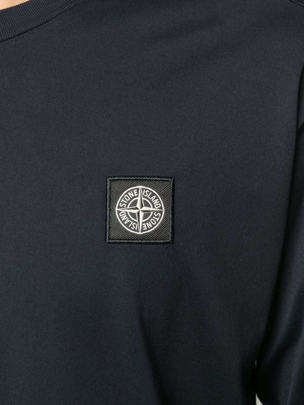 фото Stone island толстовка с нашивкой-логотипом