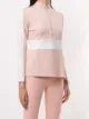 Vaara front-zip color-block performance top