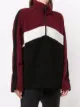ALALA color-block front-zip top