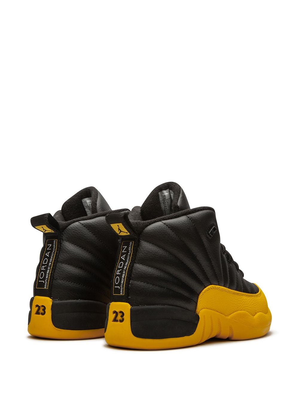 Shop Jordan Air  12 Retro "university Gold" Sneakers In Black