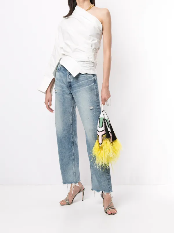 Moussy Vintage Lomita Wide Straight Jeans Farfetch