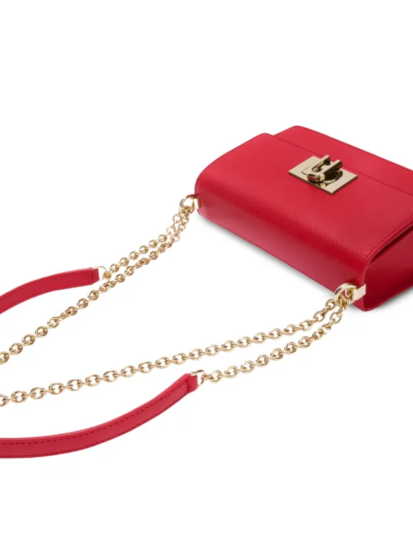 Furla ロゴ チェーン ショルダーバッグ | レッド | FARFETCH JP