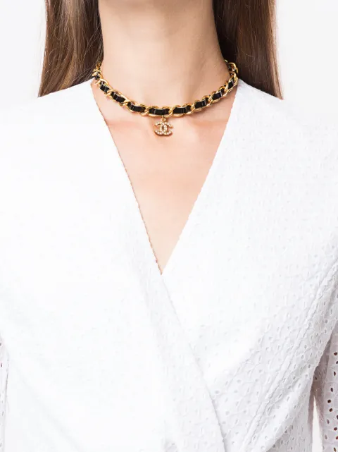 Chanel Pre-Owned 1998 Leather And chain 