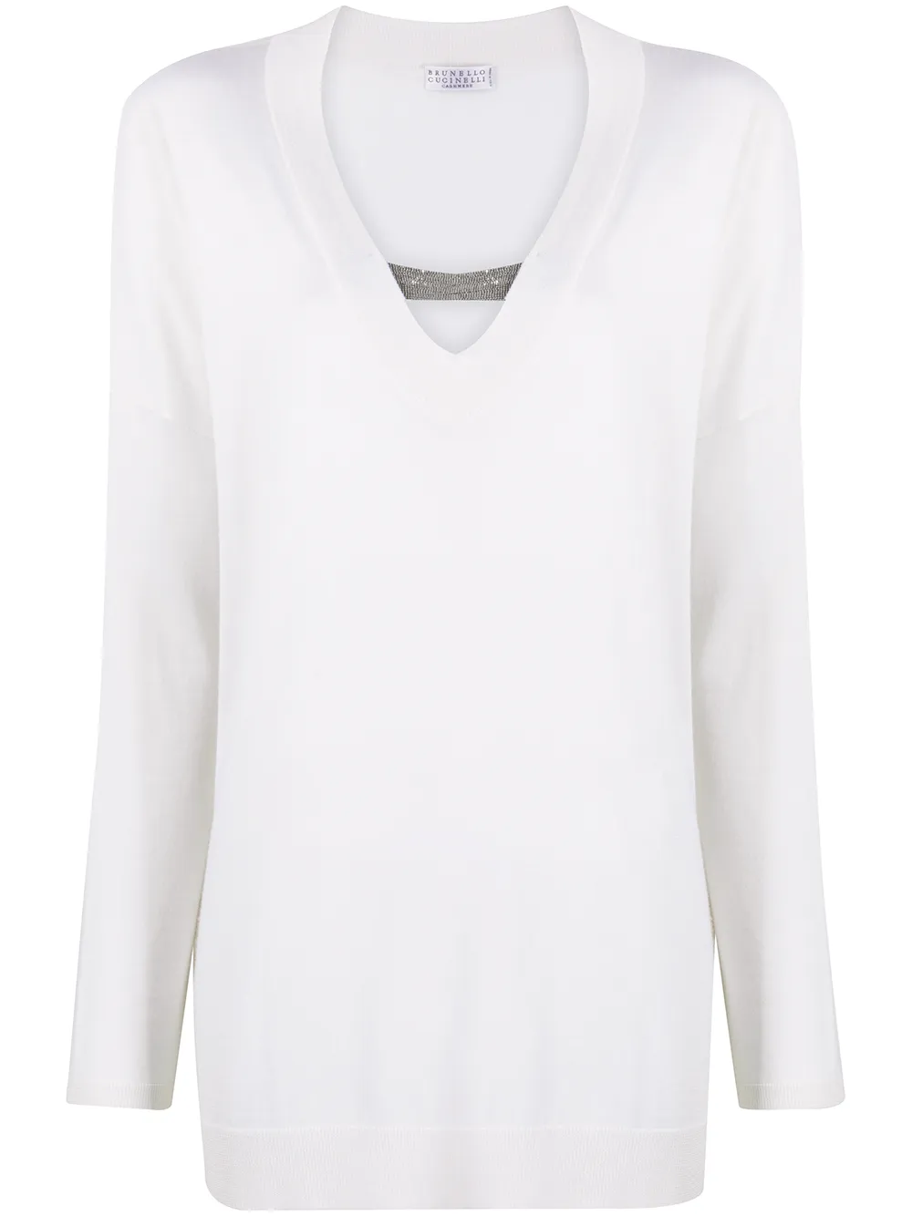 Brunello Cucinelli Pullover Mit V-Ausschnitt LYtHr Exchl Brunello Cucinelli Pullover Mit V-Ausschnitt LYtHr Exchl