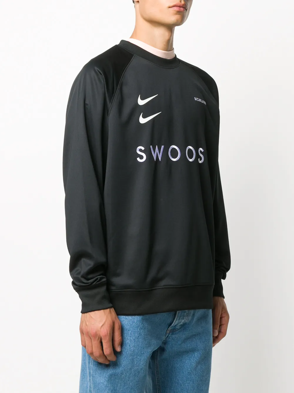 Nike Sweater met logoprint Zwart