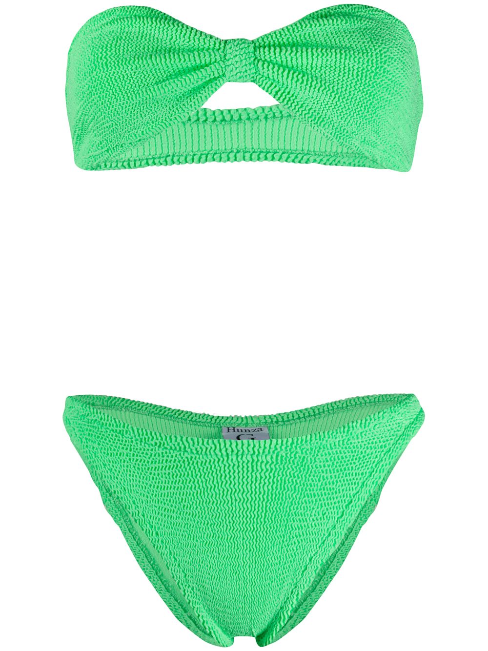 

Hunza G Jean bandeau bikini - Green