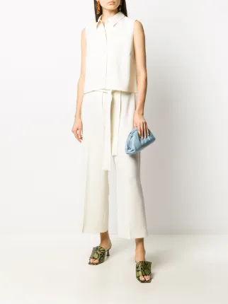 wide-leg cropped trousers展示图