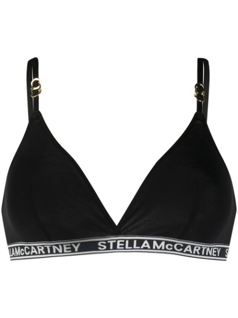 Stella McCartney jacquard logo triangle bra