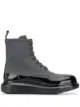 Image 1 of Alexander McQueen contrast-sole lace-up ankle boots