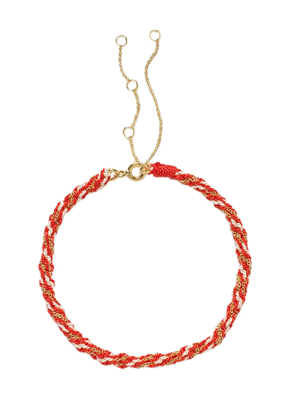 

THE ALKEMISTRY 18kt yellow gold Kumachi bracelet - Red