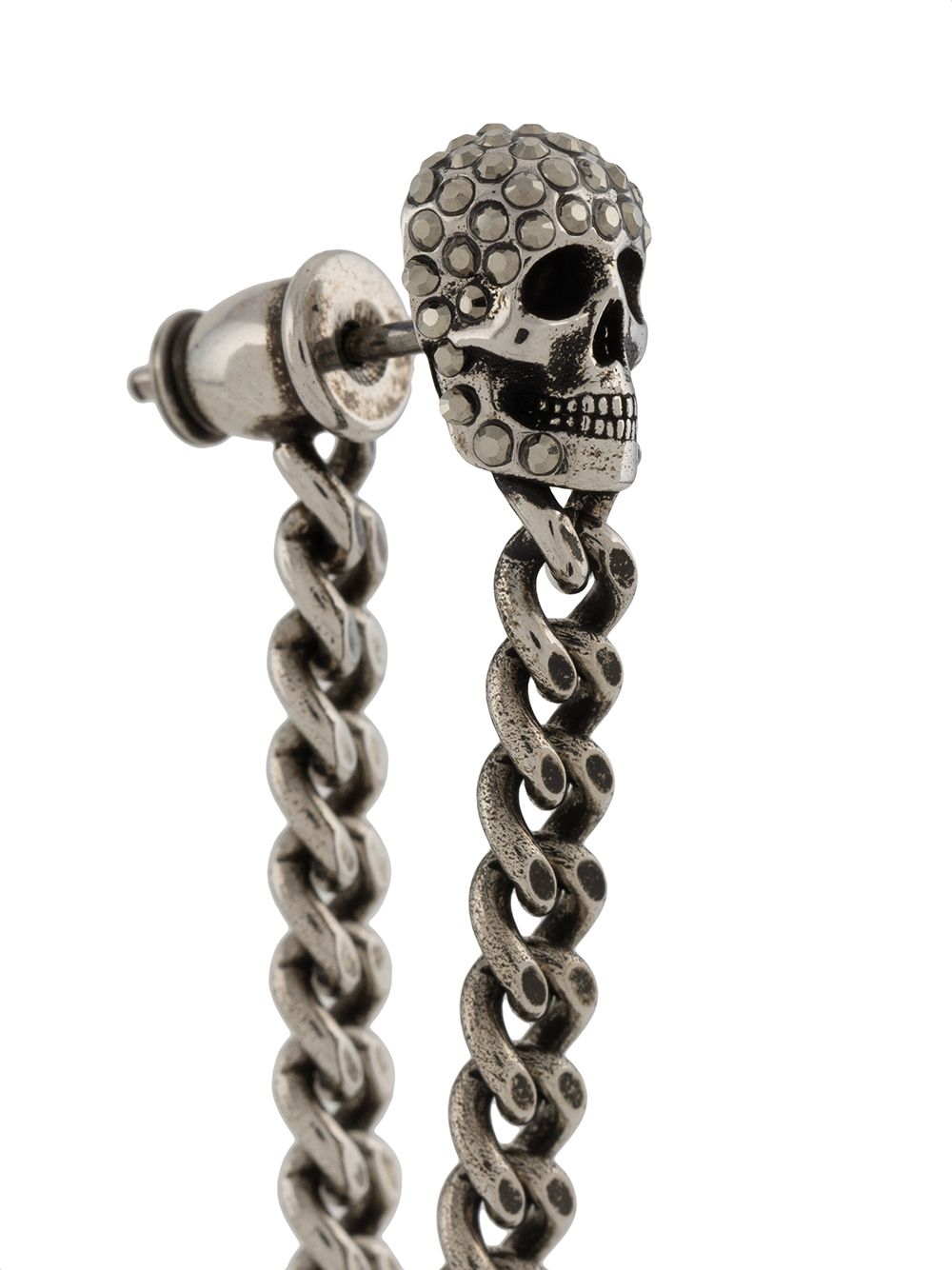 фото Alexander mcqueen серьги-подвески с декором skull