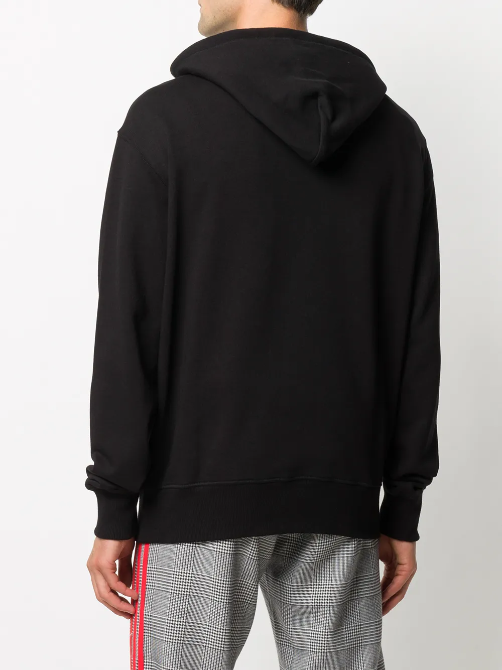 Versace Jeans Couture Hoodie met logoprint Zwart