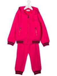 ＜Farfetch＞ Moncler Enfant モンクレール・アンファン ロゴ トラックスーツ - ピンク画像