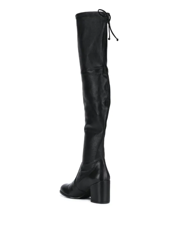 Stuart Weitzman Block Heel thigh high Boots Black FARFETCH CA