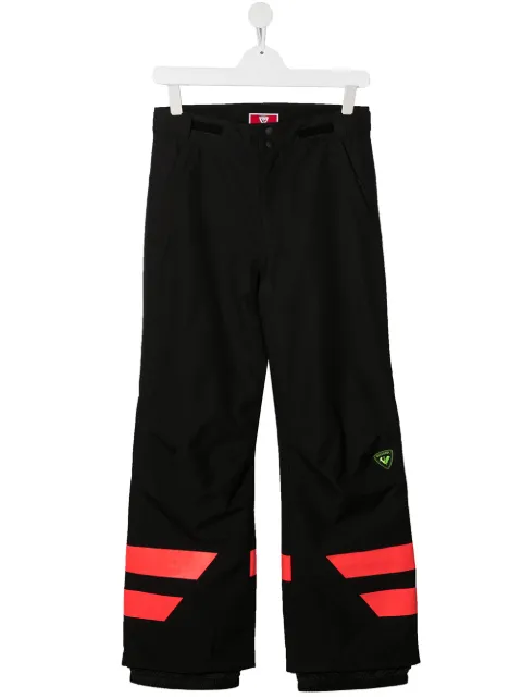 Rossignol Kids بنطال تزلج مزين بخطوط