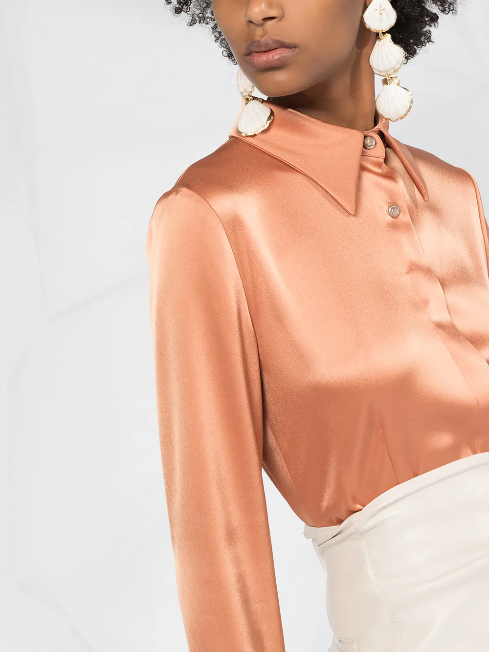  Nanushka 'alice' Hemd   Orange 
