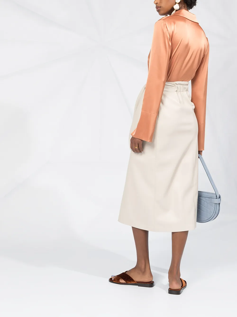Nanushka Alice shirt met lange mouwen Oranje