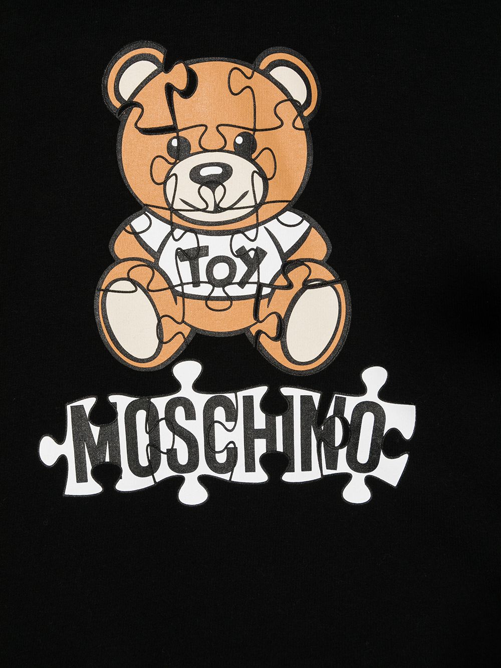 фото Moschino kids толстовка с капюшоном и логотипом