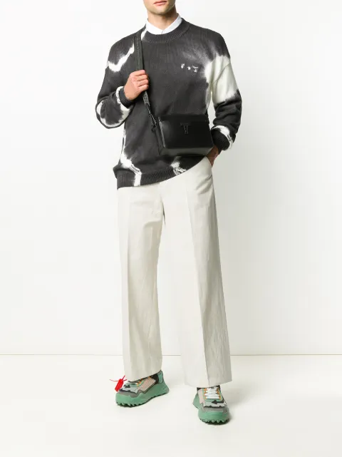 off white tie dye jumper