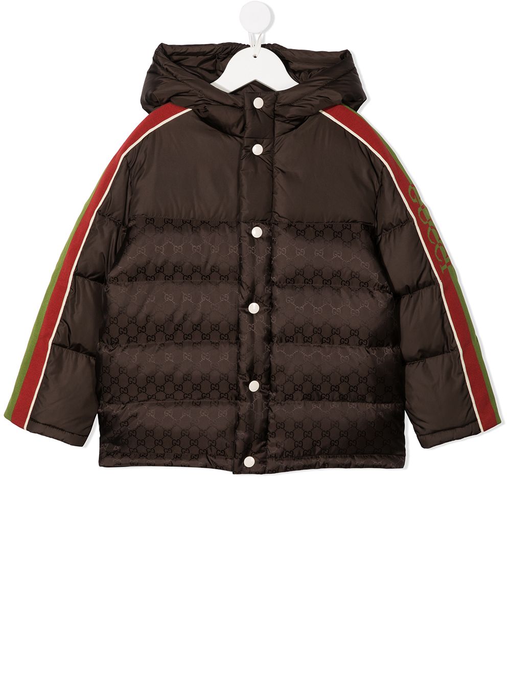 фото Gucci kids пуховик с капюшоном