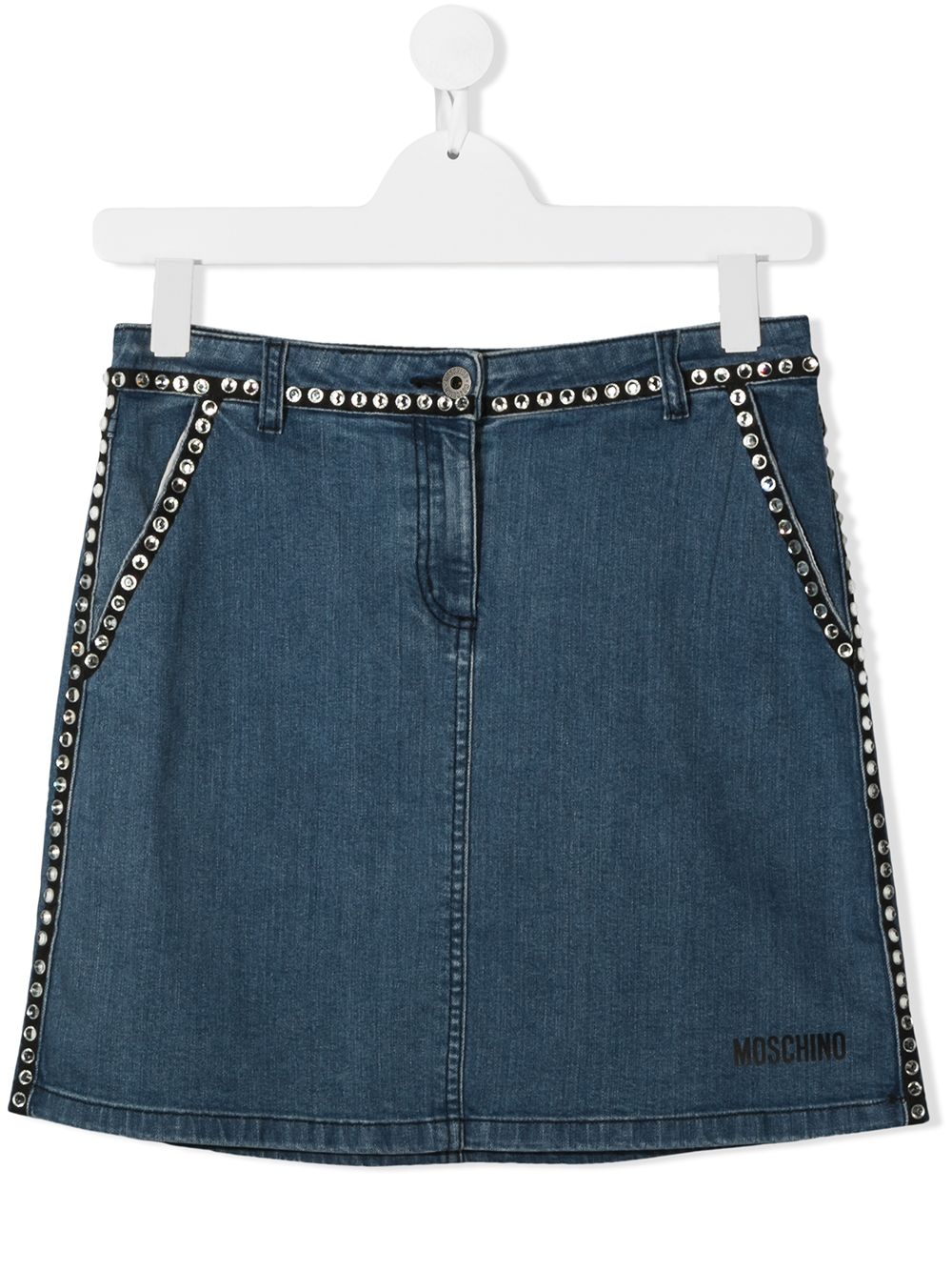 фото Moschino kids джинсовая юбка мини