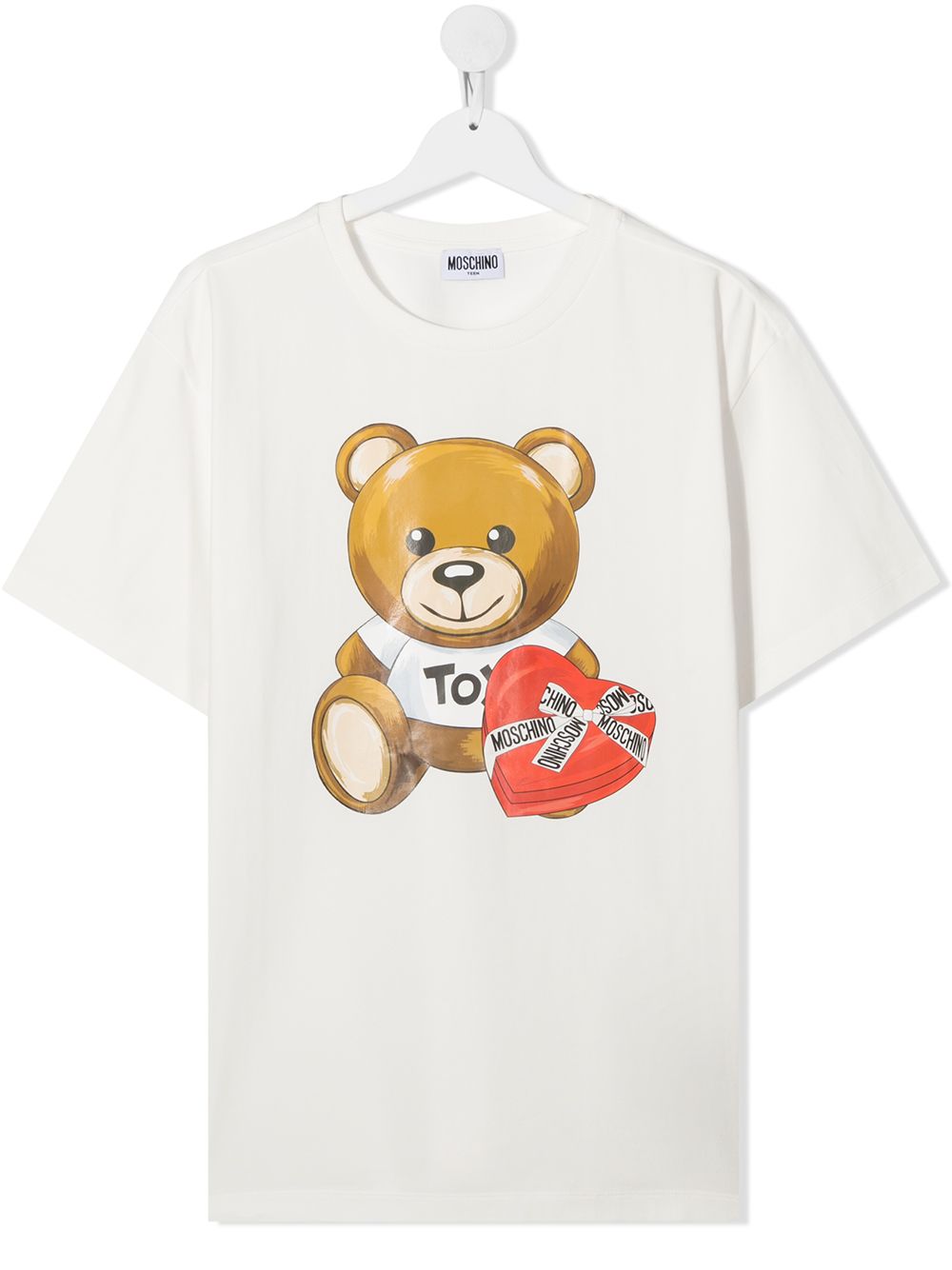 фото Moschino kids футболка teddy bear с логотипом