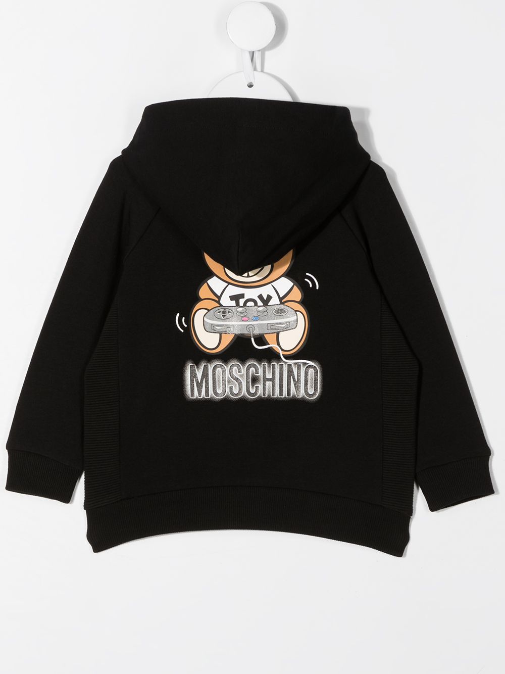 фото Moschino kids худи на молнии с логотипом