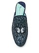Blue Bird Shoes glitter Butterfly slip-on mules