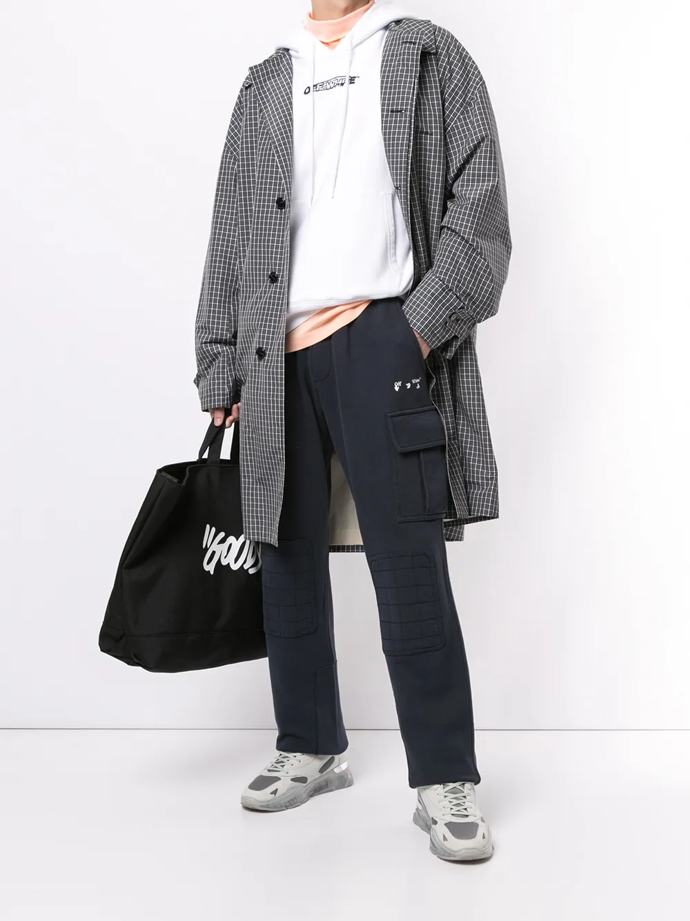 Off-White Trainingsbroek met logoprint - Blauw