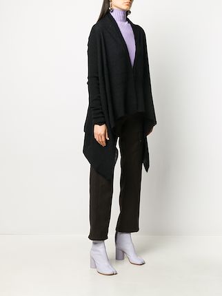 ribbed open front cardi-coat展示图