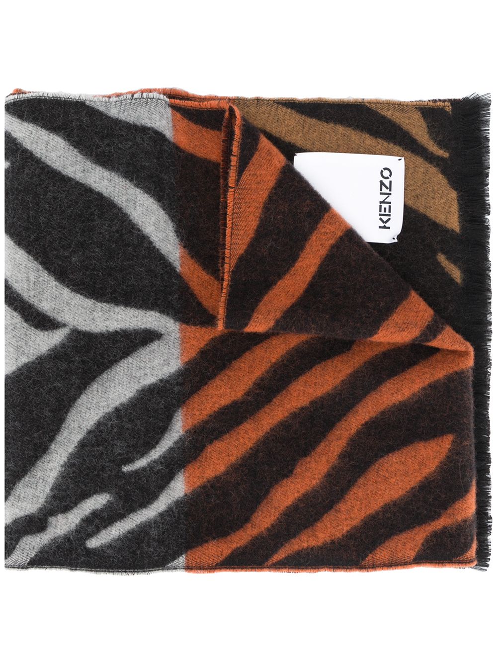 фото Kenzo tiger-print scarf