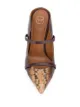 Malone Souliers snakeskin effect mules