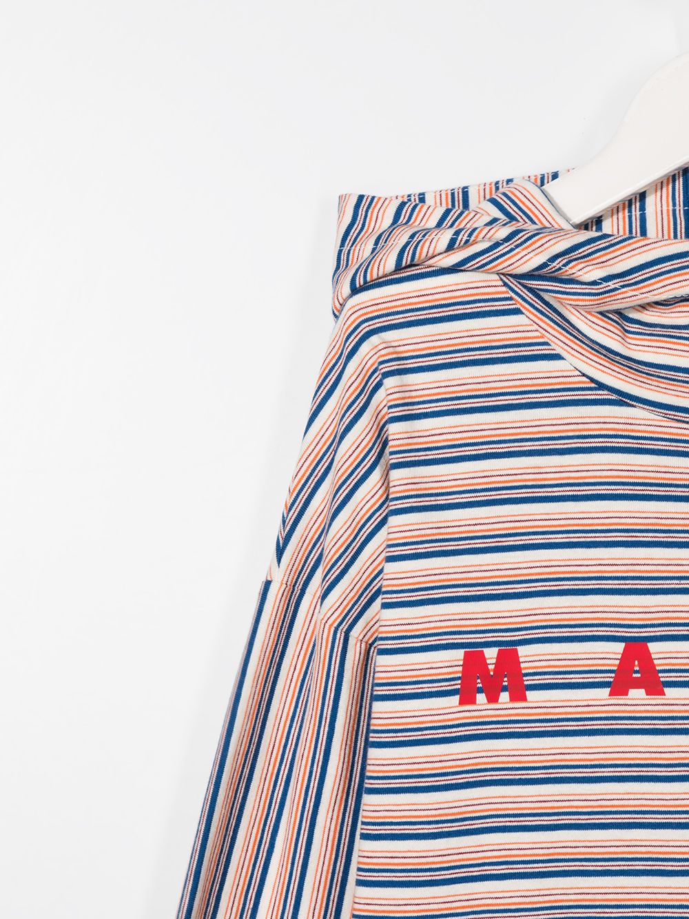 фото Marni kids топ в полоску с капюшоном