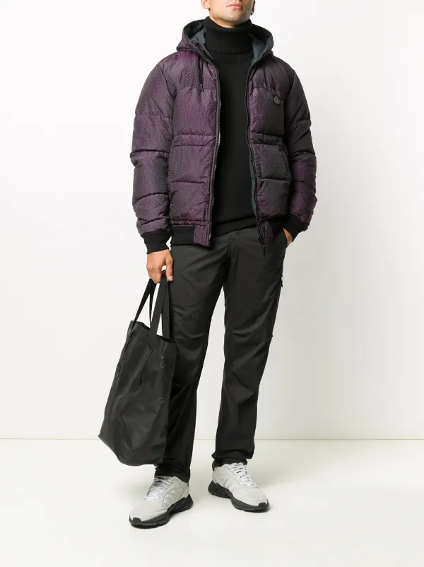 stone island purple puffer jacket