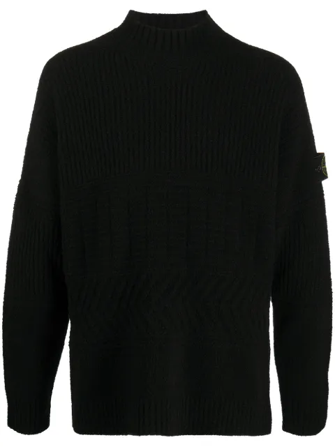 stone island mock neck jumper