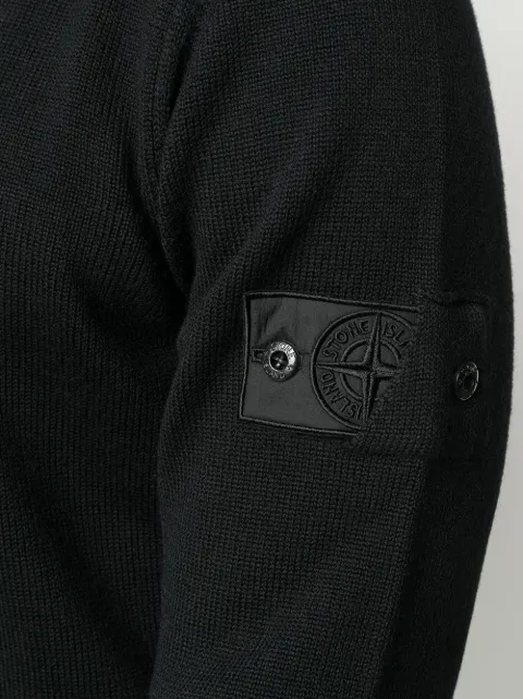 stone island mock neck jumper