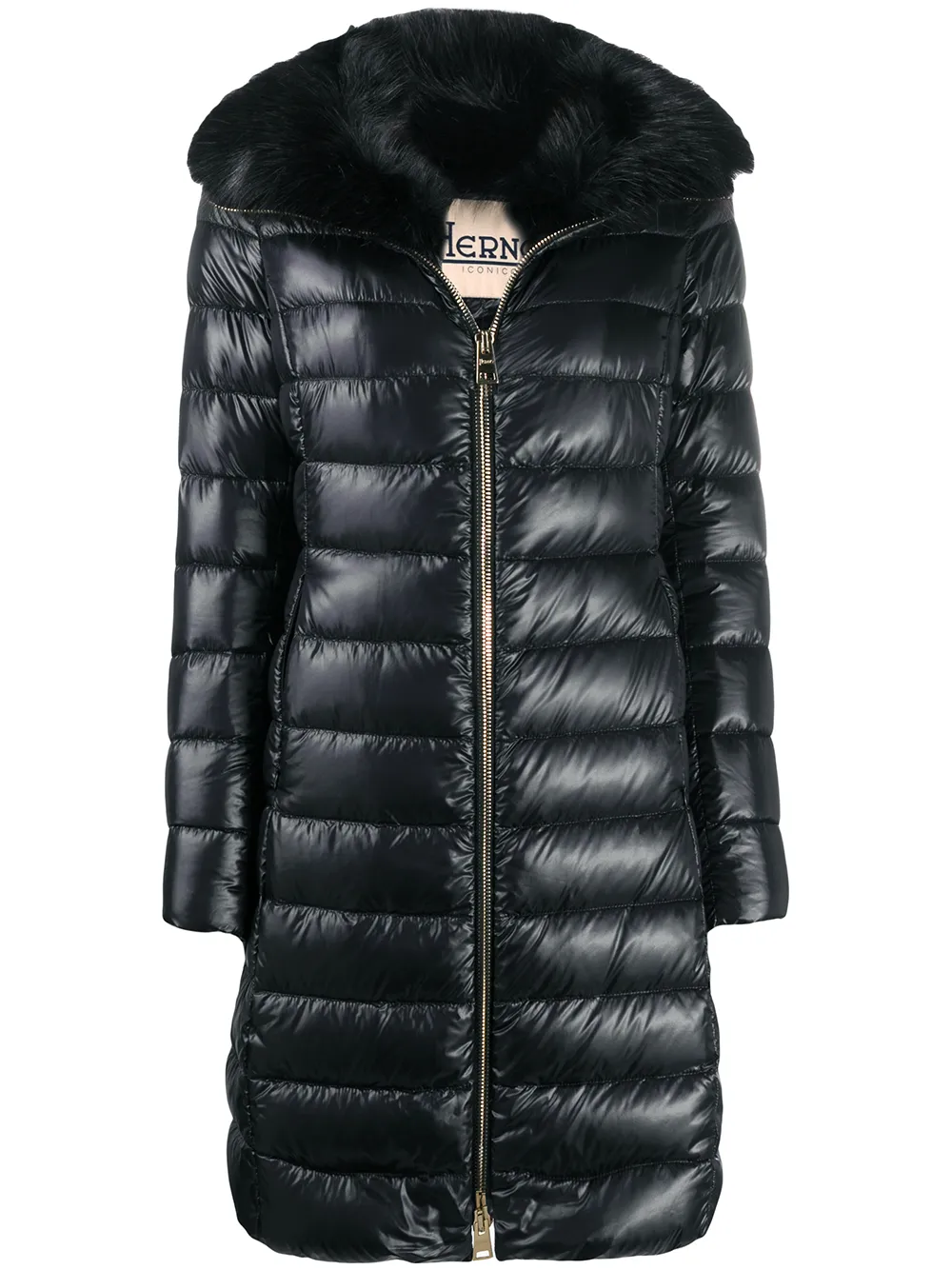 

Herno mid-length puffer coat - Blue