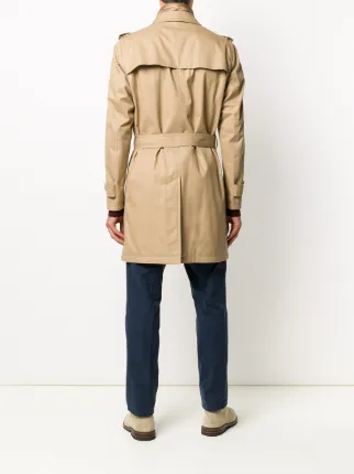 cotton double-breasted trench coat展示图