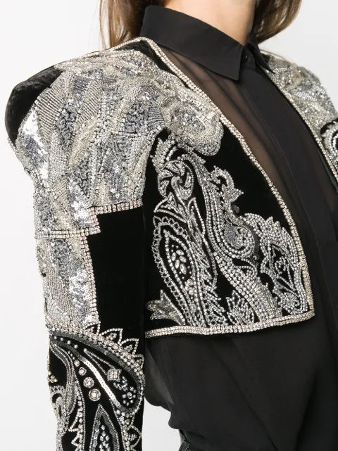 embroidered bolero jacket