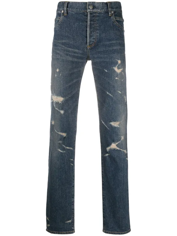 balmain straight leg jeans